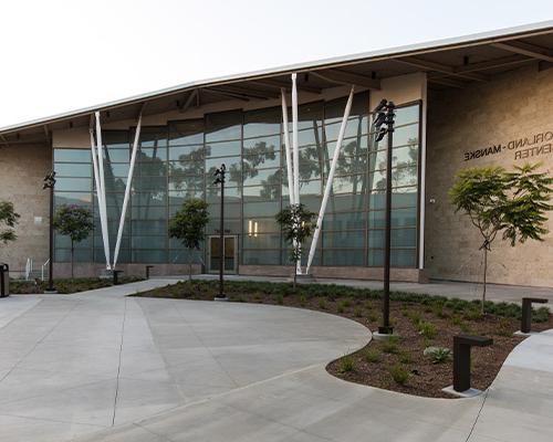 Aerial view of the Borland-Manske Center - Music Wing